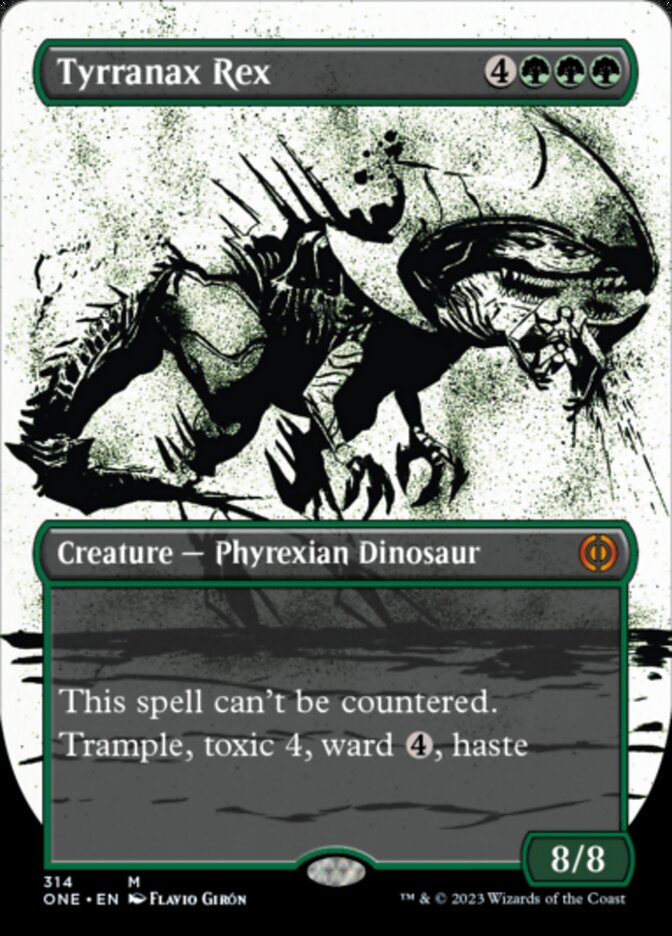 Tyrranax Rex (Borderless Ichor) [Phyrexia: All Will Be One] | Pegasus Games WI