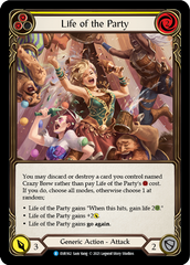 Life of the Party (Yellow) [EVR162] (Everfest)  1st Edition Rainbow Foil | Pegasus Games WI