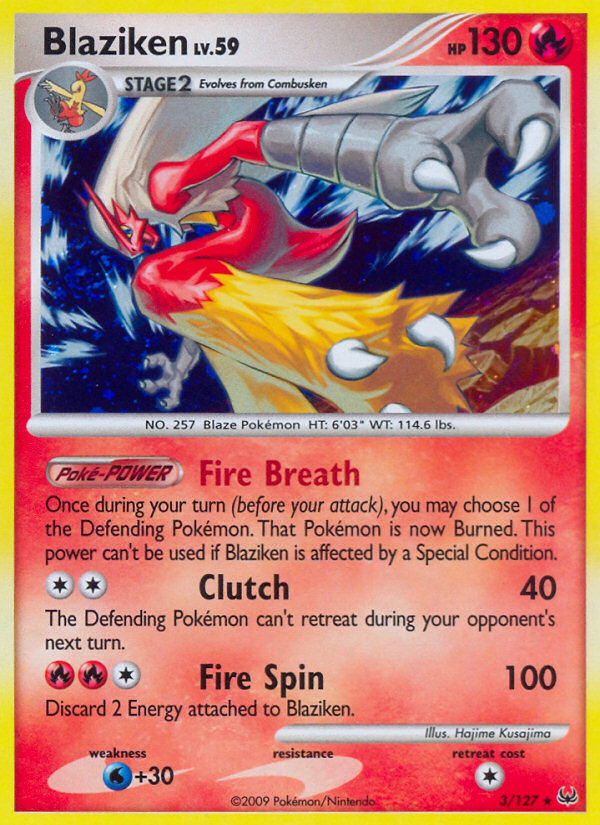 Blaziken (3/127) [Platinum: Base Set] | Pegasus Games WI