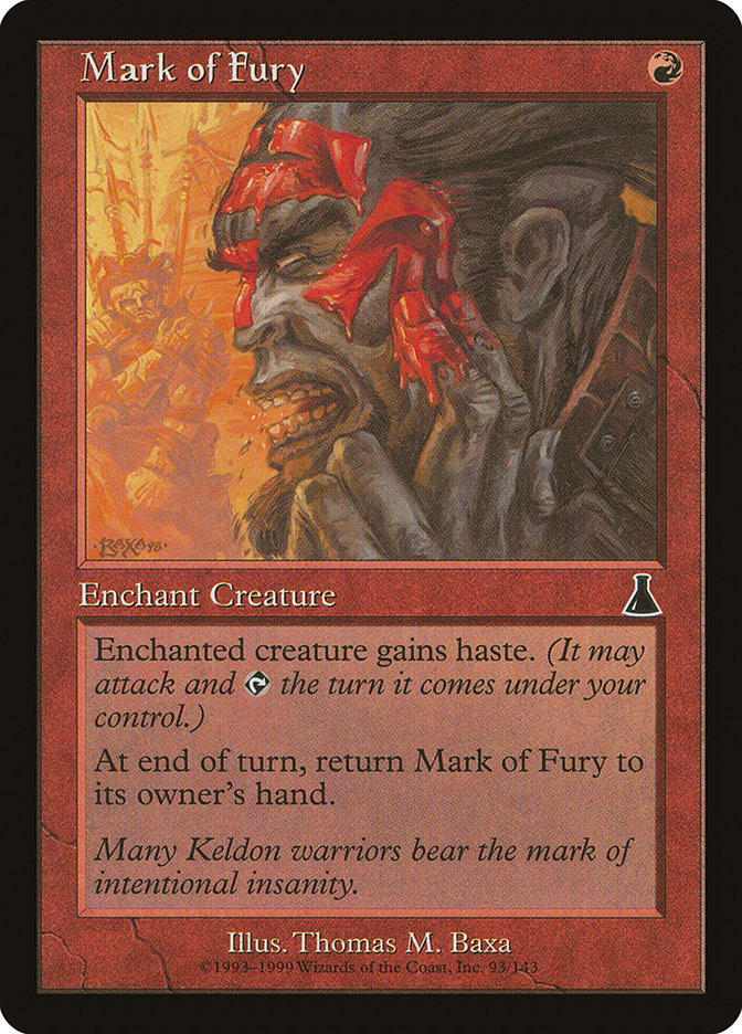 Mark of Fury [Urza's Destiny] | Pegasus Games WI