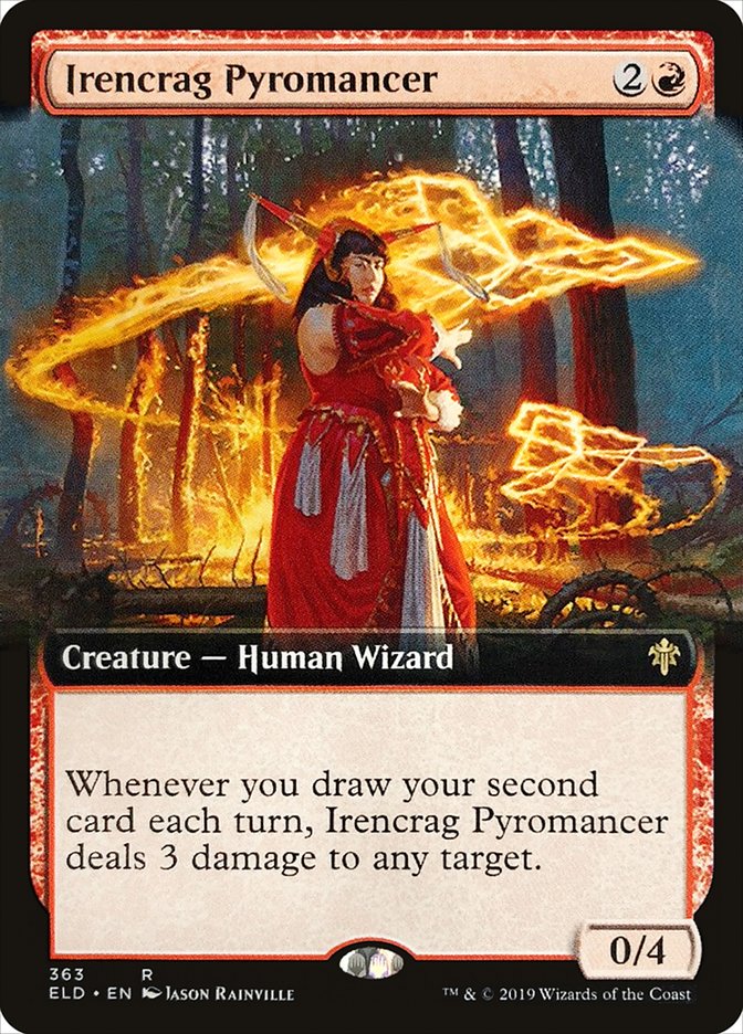 Irencrag Pyromancer (Extended Art) [Throne of Eldraine] | Pegasus Games WI