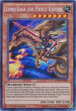 Lord Gaia the Fierce Knight [MVP1-ENS50] Secret Rare | Pegasus Games WI