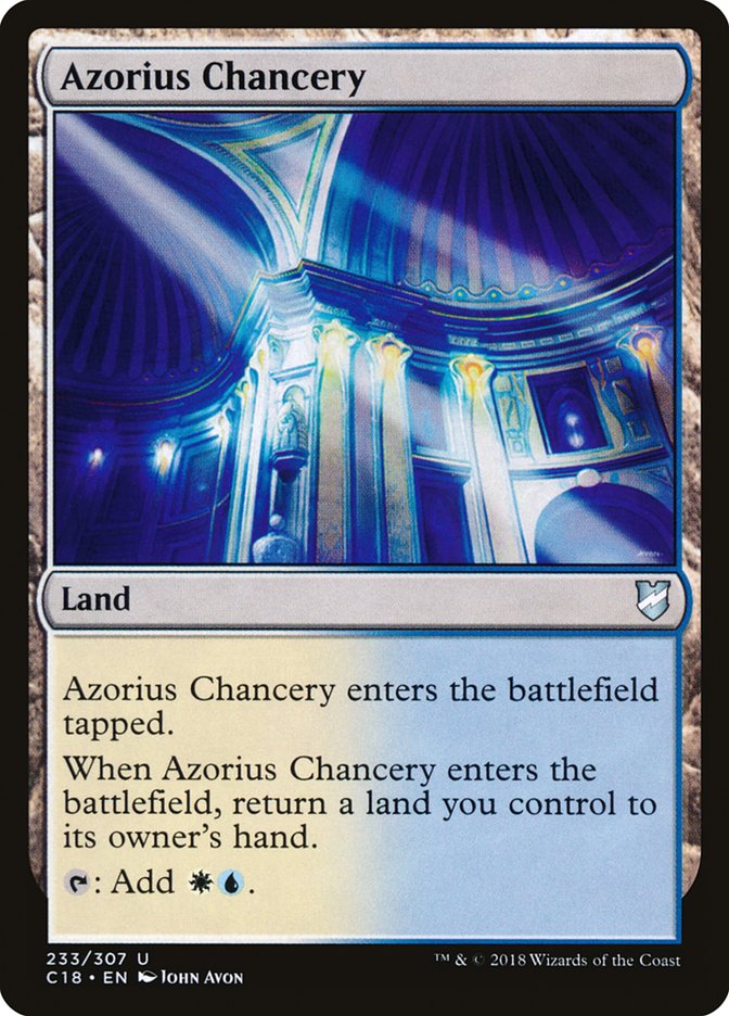 Azorius Chancery [Commander 2018] | Pegasus Games WI