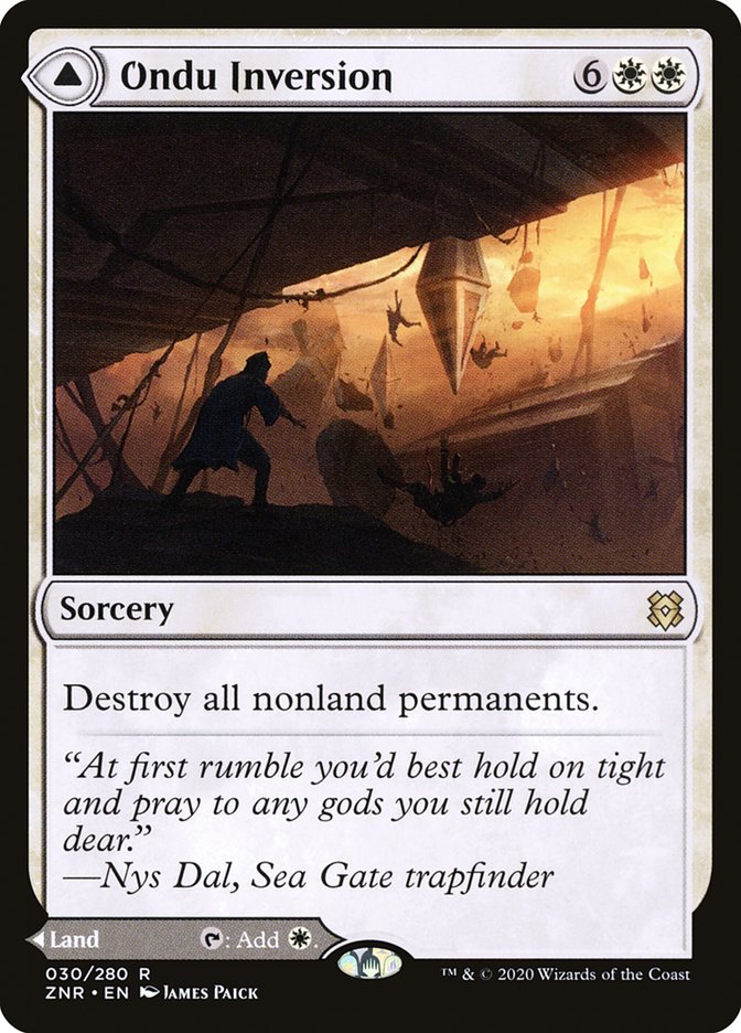 Ondu Inversion // Ondu Skyruins [Zendikar Rising] | Pegasus Games WI