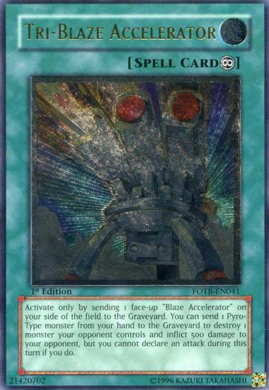 Tri-Blaze Accelerator (UTR) [FOTB-EN041] Ultimate Rare | Pegasus Games WI