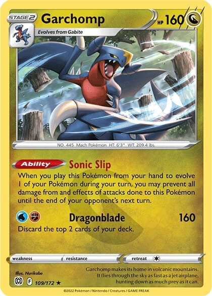 Garchomp (109/172) [Sword & Shield: Brilliant Stars] | Pegasus Games WI