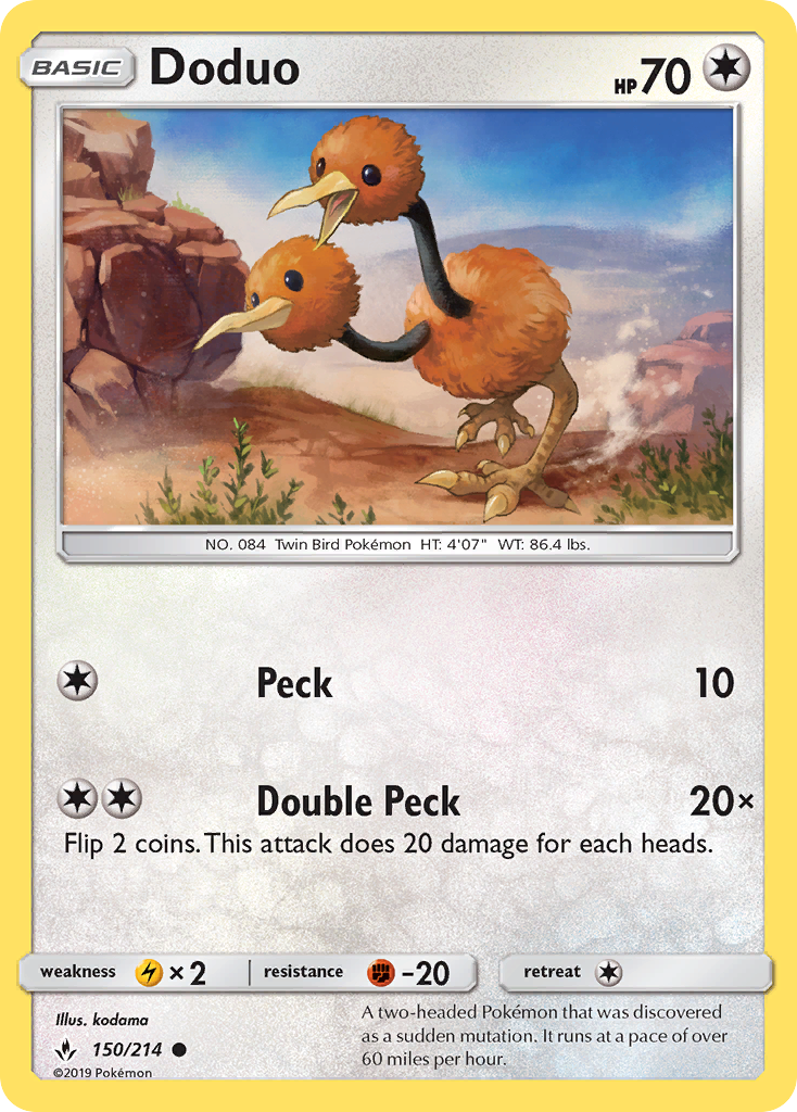 Doduo (150/214) [Sun & Moon: Unbroken Bonds] | Pegasus Games WI