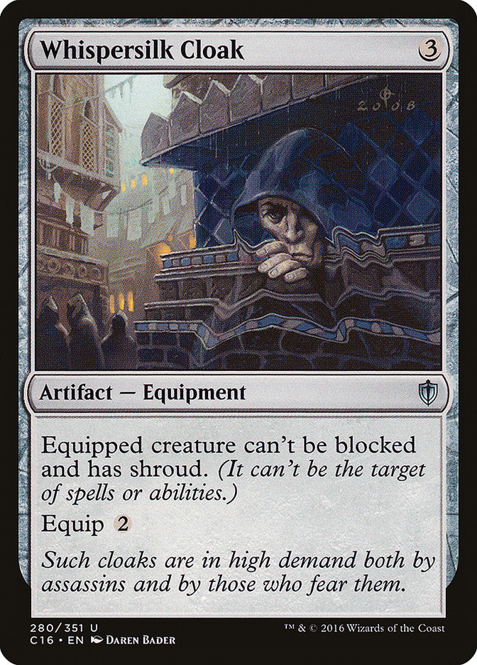 Whispersilk Cloak [Commander 2016] | Pegasus Games WI