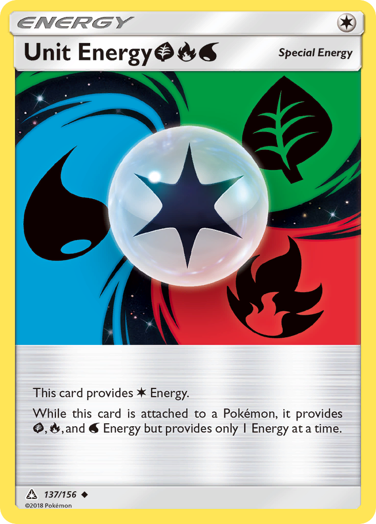 Unit Energy (137/156) (Grass, Fire, Water) [Sun & Moon: Ultra Prism] | Pegasus Games WI