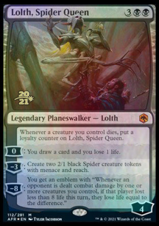 Lolth, Spider Queen [Dungeons & Dragons: Adventures in the Forgotten Realms Prerelease Promos] | Pegasus Games WI