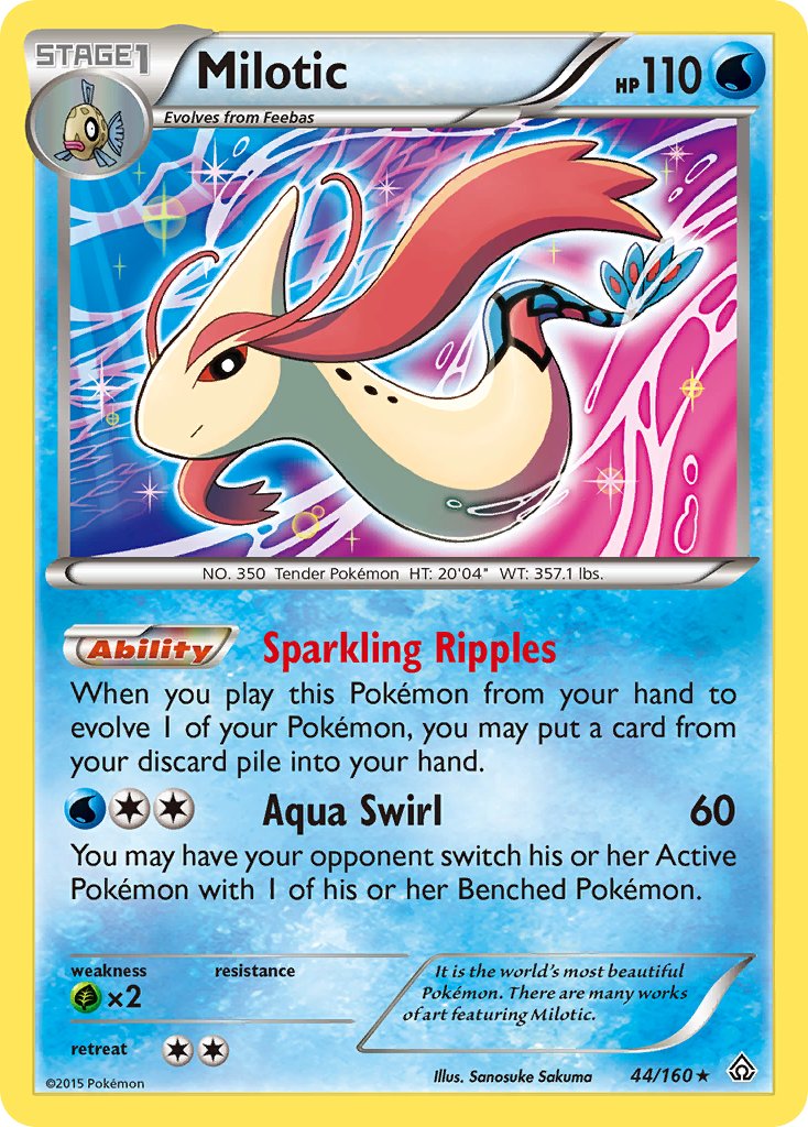 Milotic (44/160) (Theme Deck Exclusive) [XY: Primal Clash] | Pegasus Games WI