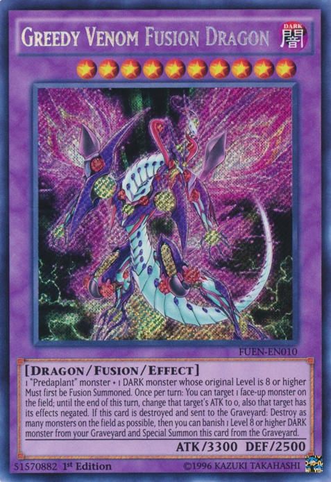 Greedy Venom Fusion Dragon [FUEN-EN010] Secret Rare | Pegasus Games WI