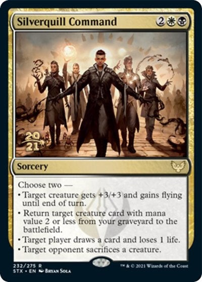 Silverquill Command [Strixhaven: School of Mages Prerelease Promos] | Pegasus Games WI