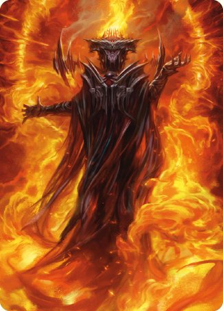 Sauron, the Dark Lord Art Card [The Lord of the Rings: Tales of Middle-earth Art Series] | Pegasus Games WI