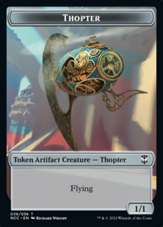Thopter // Treasure (013) Double-Sided Token [Streets of New Capenna Commander Tokens] | Pegasus Games WI