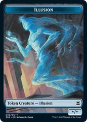 Illusion // Plant Double-Sided Token [Zendikar Rising Tokens] | Pegasus Games WI