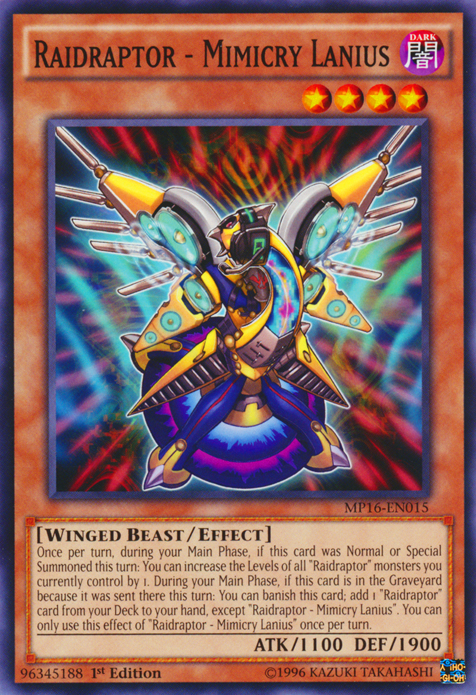 Raidraptor - Mimicry Lanius [MP16-EN015] Common | Pegasus Games WI