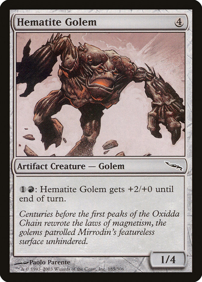 Hematite Golem [Mirrodin] | Pegasus Games WI