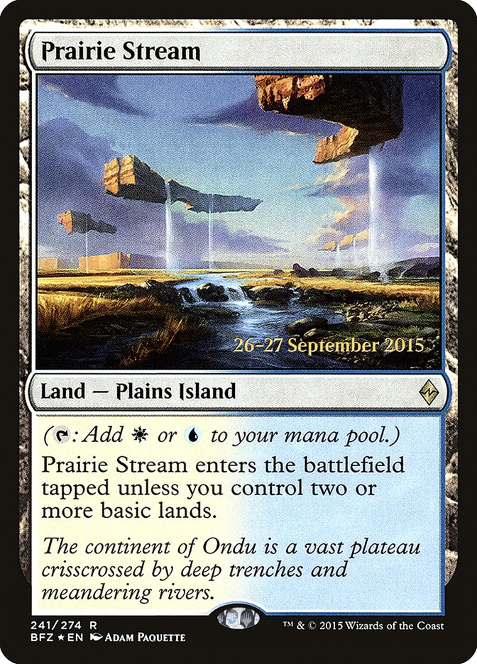 Prairie Stream [Battle for Zendikar Prerelease Promos] | Pegasus Games WI