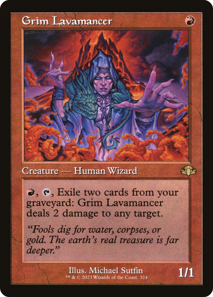 Grim Lavamancer (Retro) [Dominaria Remastered] | Pegasus Games WI