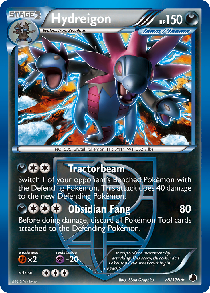 Hydreigon (78/116) [Black & White: Plasma Freeze] | Pegasus Games WI