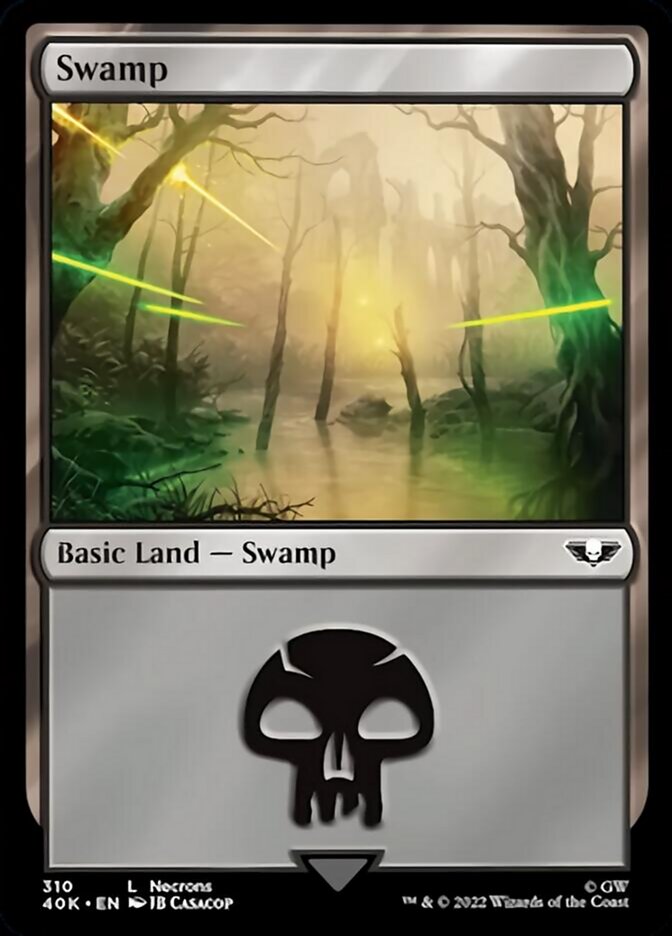 Swamp (310) (Surge Foil) [Warhammer 40,000] | Pegasus Games WI