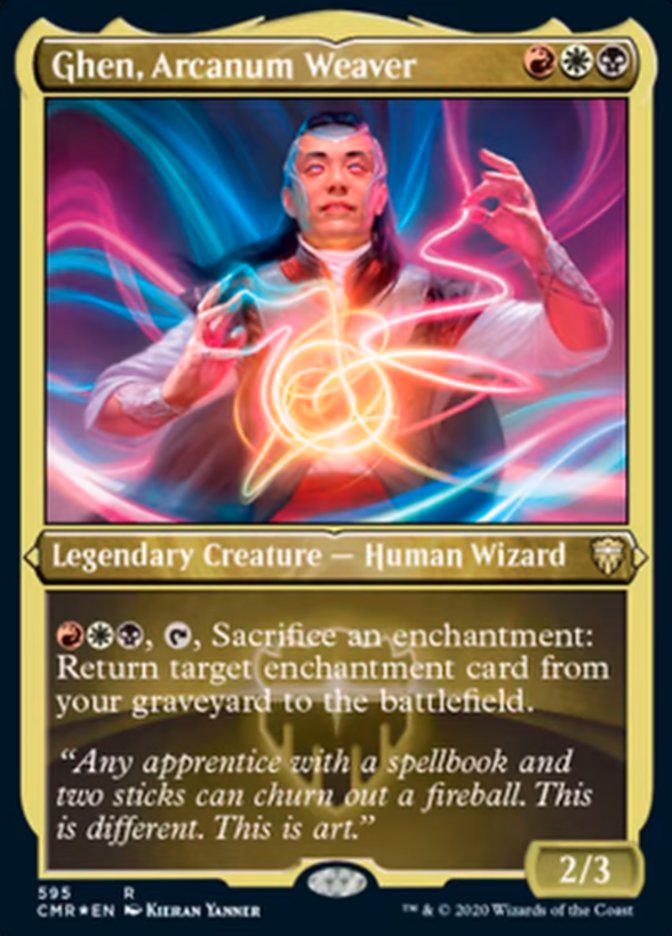 Ghen, Arcanum Weaver (Etched) [Commander Legends] | Pegasus Games WI