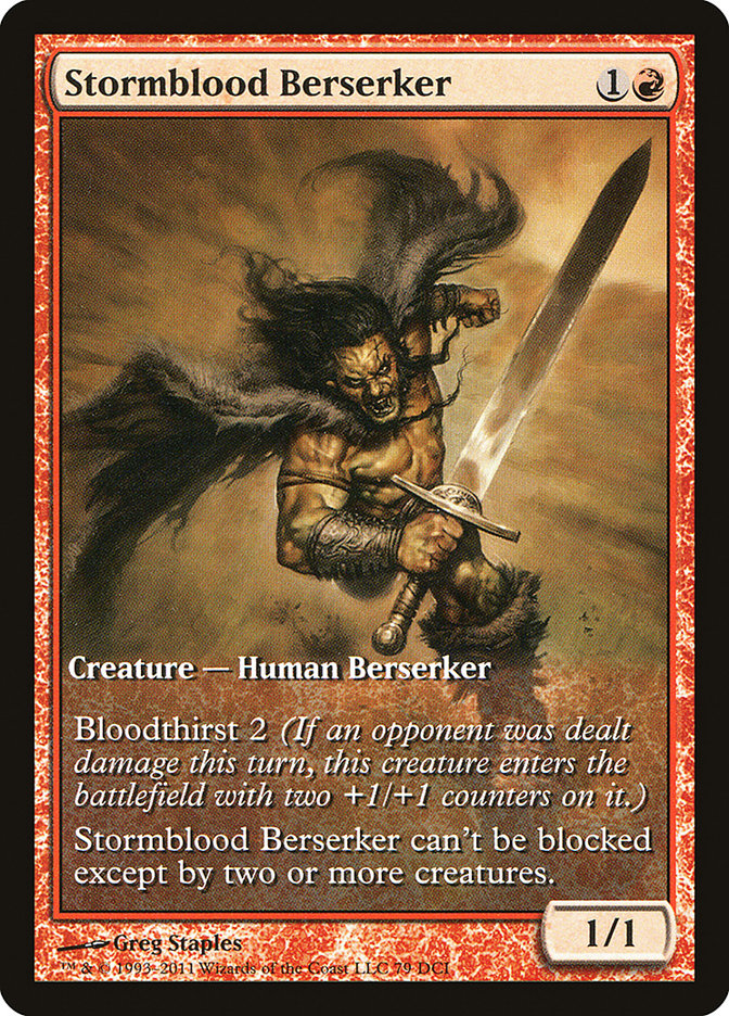 Stormblood Berserker (Extended Art) [Magic 2012 Promos] | Pegasus Games WI