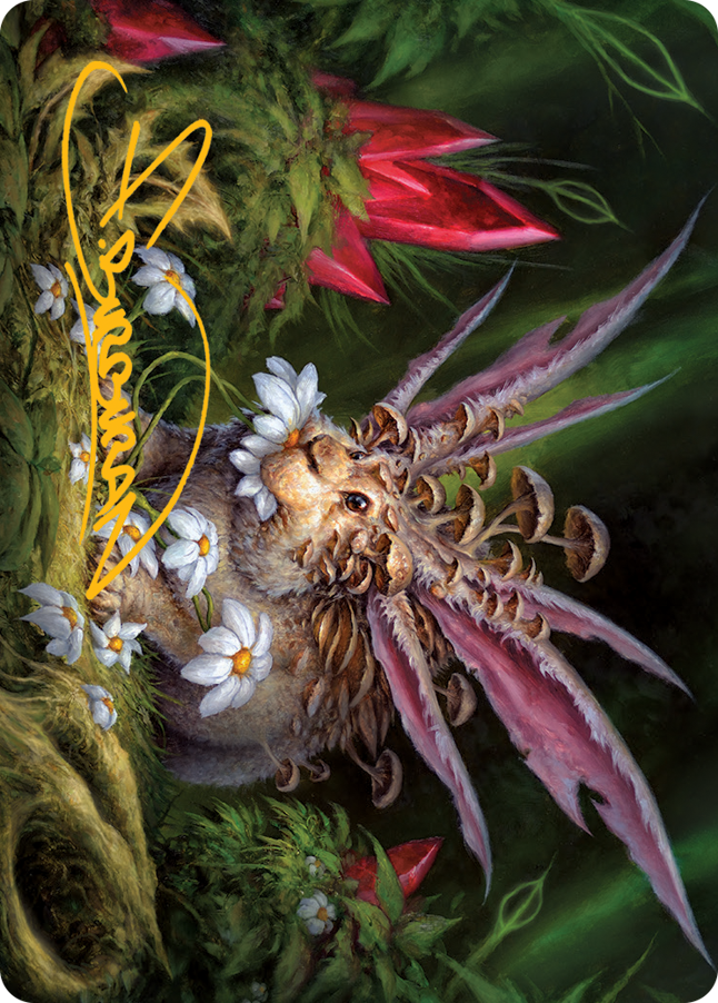 Placid Rottentail Art Card (Gold-Stamped Signature) [March of the Machine Art Series] | Pegasus Games WI