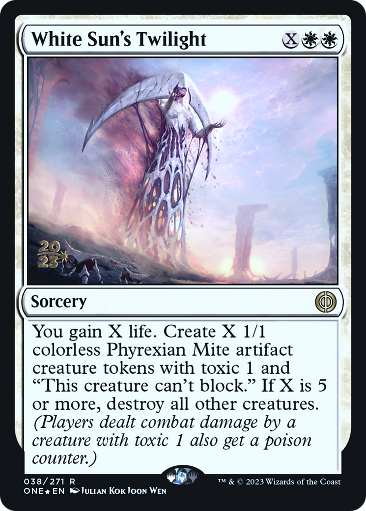 White Sun's Twilight [Phyrexia: All Will Be One Prerelease Promos] | Pegasus Games WI
