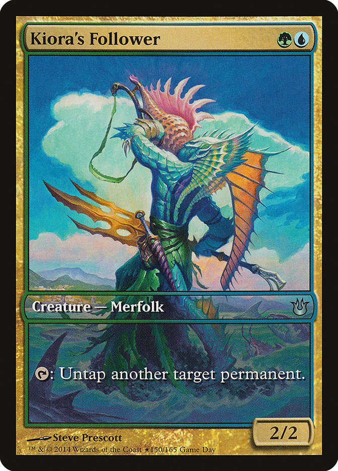 Kiora's Follower (Game Day) [Born of the Gods Promos] | Pegasus Games WI