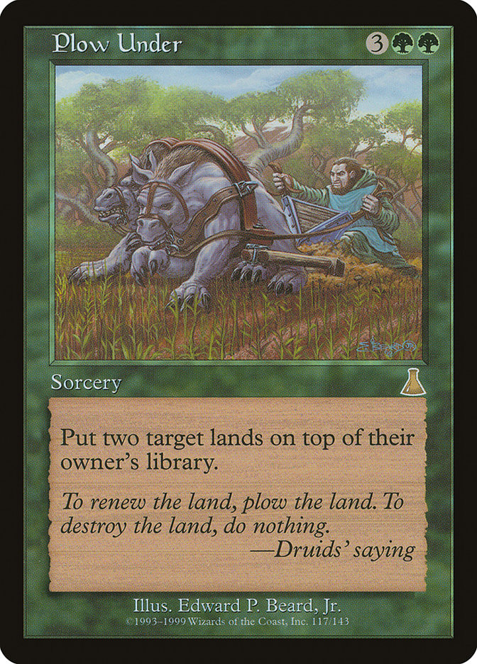 Plow Under [Urza's Destiny] | Pegasus Games WI