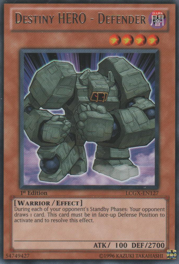 Destiny HERO - Defender [LCGX-EN127] Rare | Pegasus Games WI