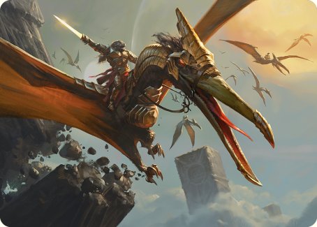 Skyhunter Strike Force Art Card [Phyrexia: All Will Be One Art Series] | Pegasus Games WI