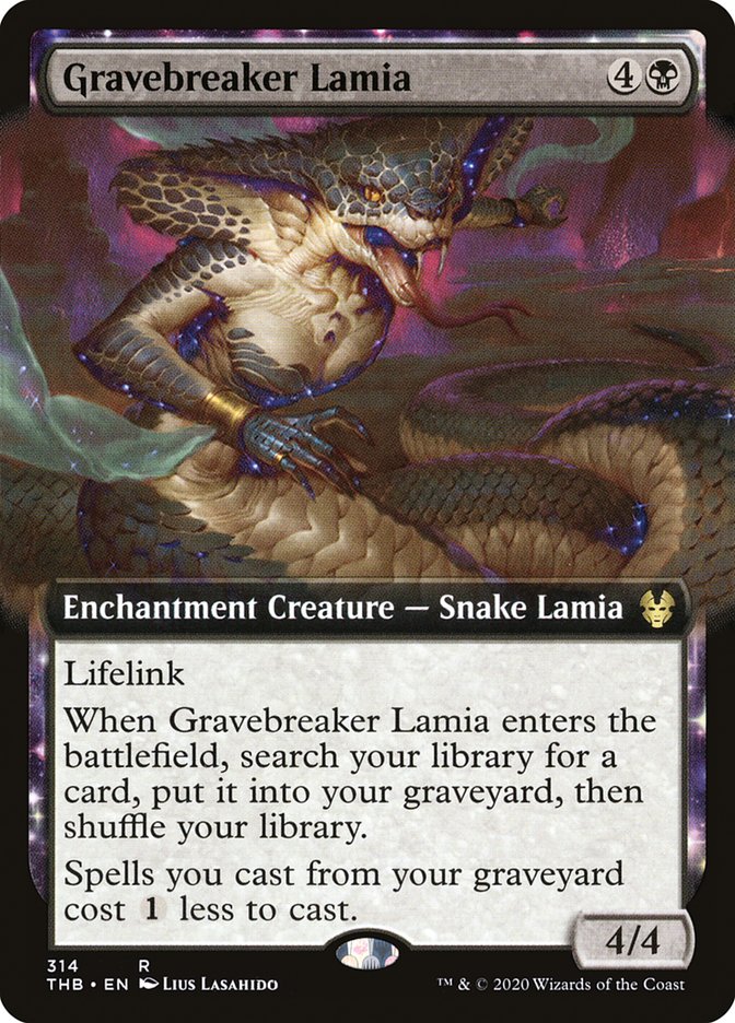 Gravebreaker Lamia (Extended Art) [Theros Beyond Death] | Pegasus Games WI