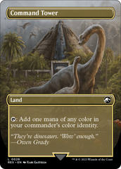 Command Tower // Commander Tower (Borderless) [Jurassic World Collection] | Pegasus Games WI