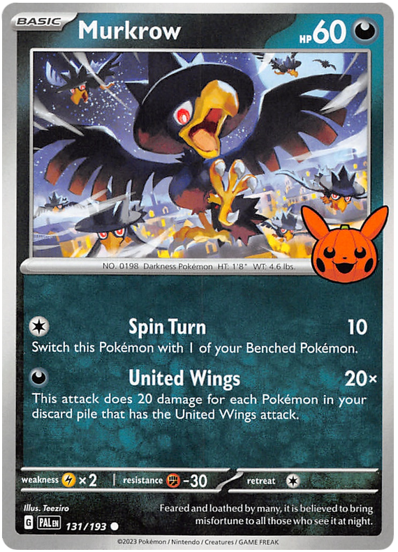 Murkrow (131/193) [Trick or Trade 2023] | Pegasus Games WI