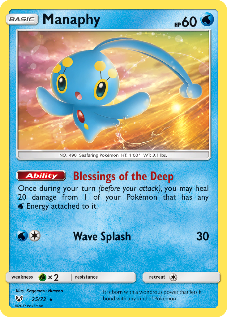 Manaphy (25/73) [Sun & Moon: Shining Legends] | Pegasus Games WI