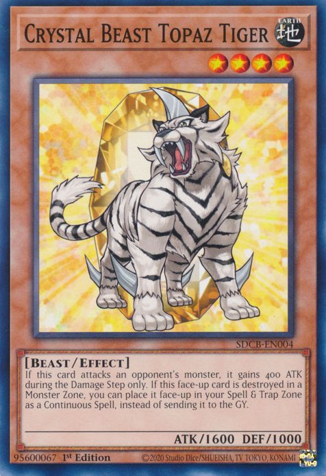 Crystal Beast Topaz Tiger [SDCB-EN004] Common | Pegasus Games WI