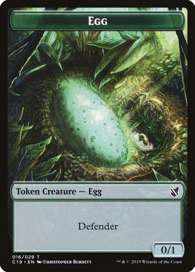 Gargoyle // Egg Double-Sided Token [Commander 2019 Tokens] | Pegasus Games WI