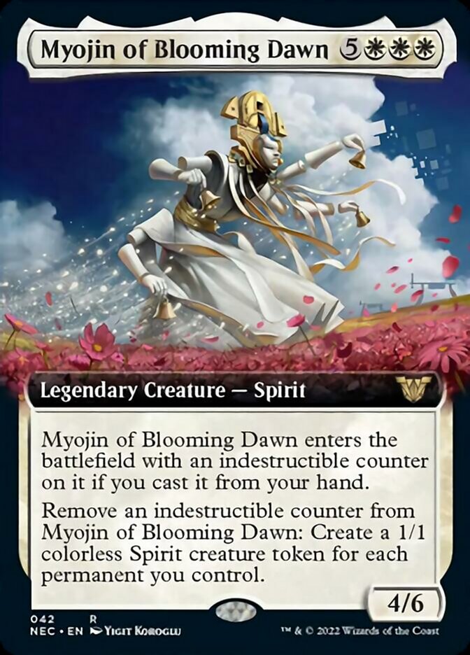 Myojin of Blooming Dawn (Extended Art) [Kamigawa: Neon Dynasty Commander] | Pegasus Games WI