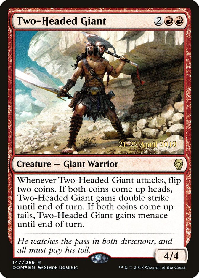 Two-Headed Giant [Dominaria Prerelease Promos] | Pegasus Games WI