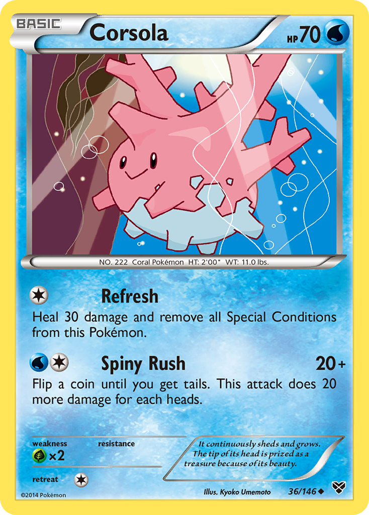 Corsola (36/146) [XY: Base Set] | Pegasus Games WI