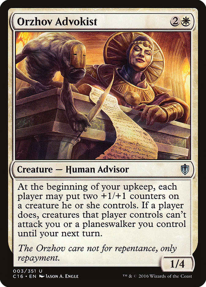 Orzhov Advokist [Commander 2016] | Pegasus Games WI