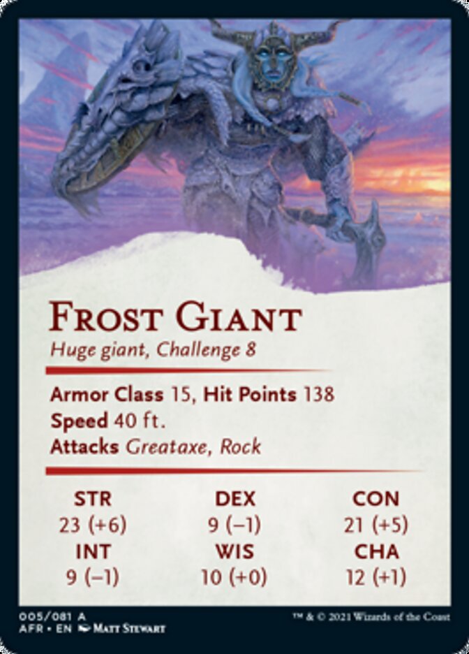 Frost Giant Art Card [Dungeons & Dragons: Adventures in the Forgotten Realms Art Series] | Pegasus Games WI