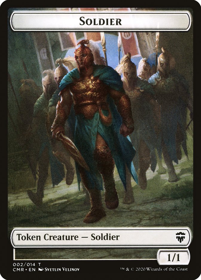 Soldier // Thrull Double-Sided Token [Commander Legends Tokens] | Pegasus Games WI