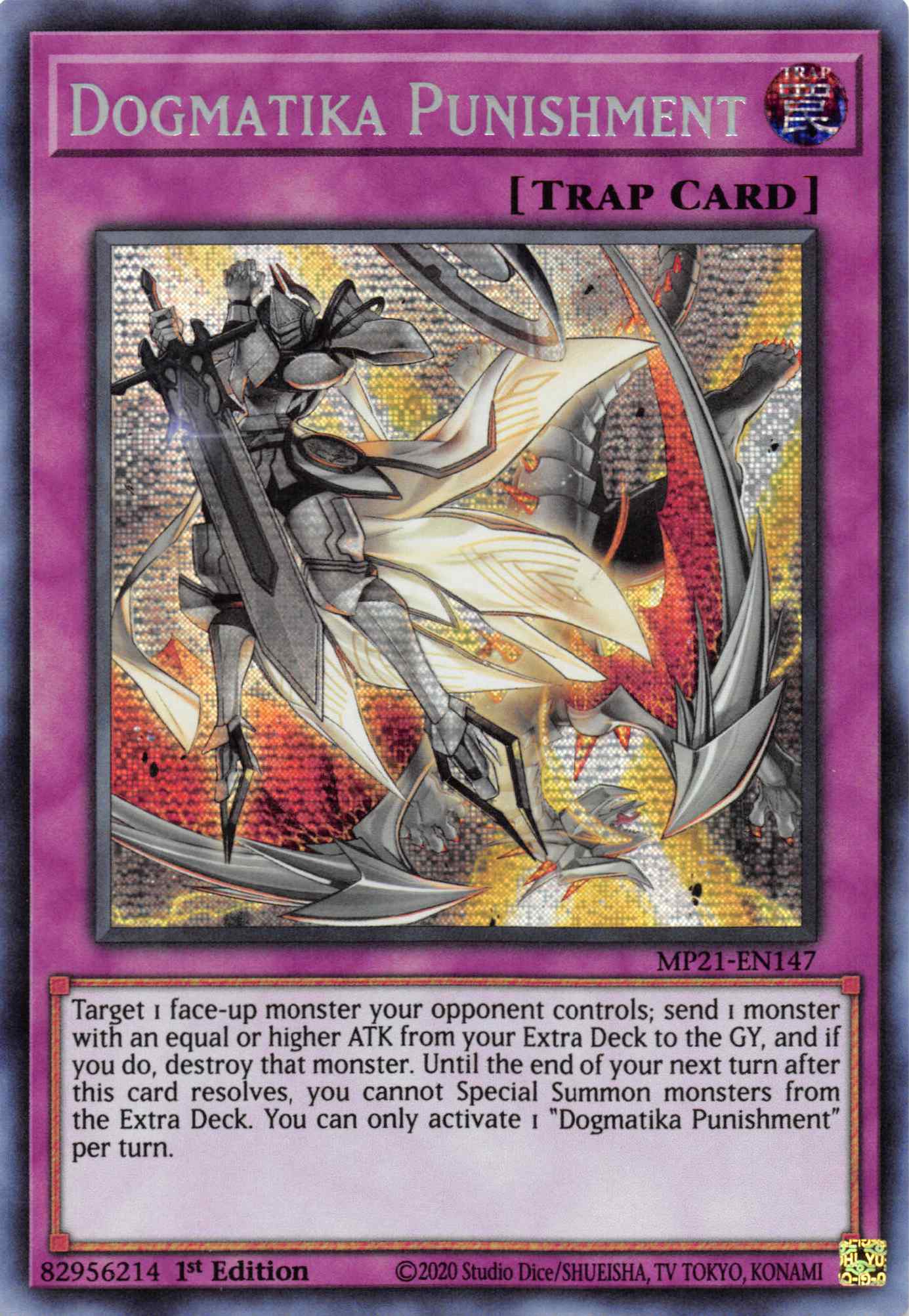 Dogmatika Punishment [MP21-EN147] Prismatic Secret Rare | Pegasus Games WI