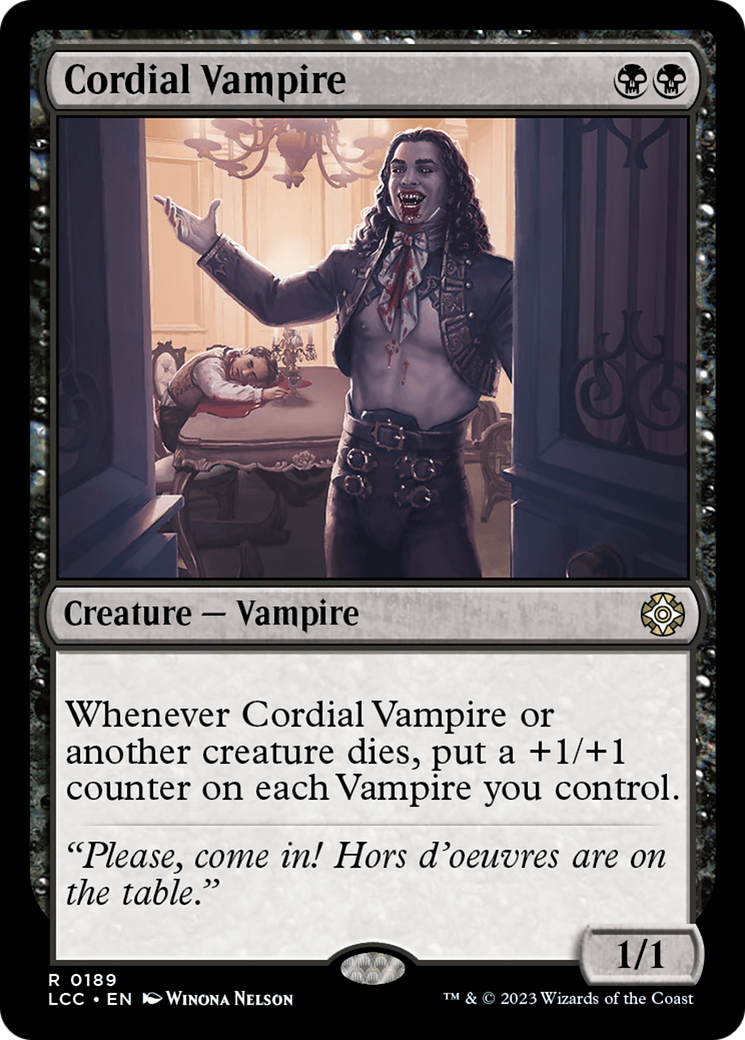 Cordial Vampire [The Lost Caverns of Ixalan Commander] | Pegasus Games WI