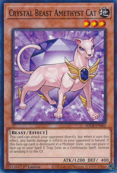Crystal Beast Amethyst Cat [SDCB-EN002] Common | Pegasus Games WI