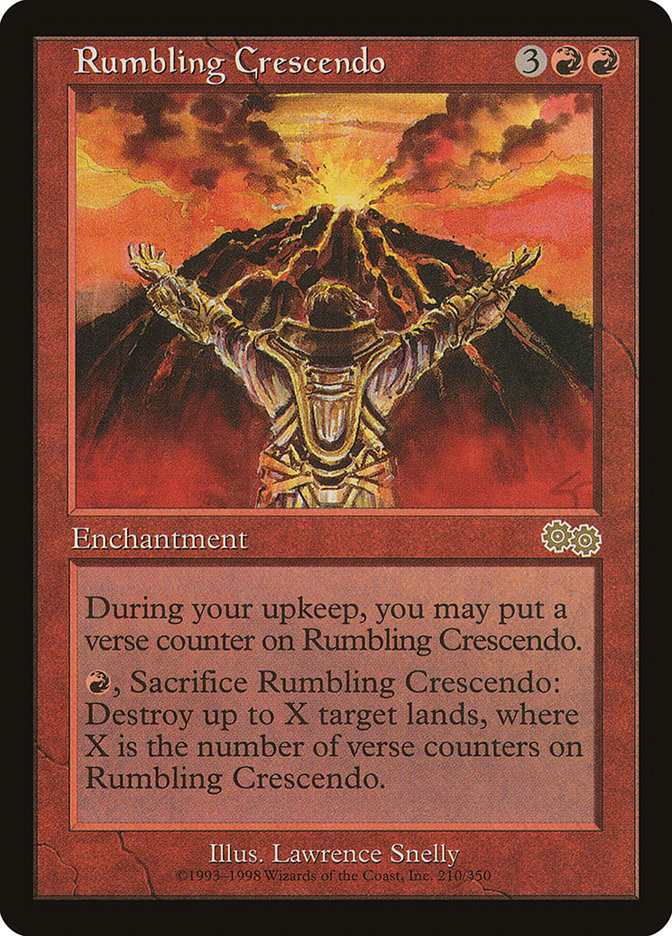 Rumbling Crescendo [Urza's Saga] | Pegasus Games WI